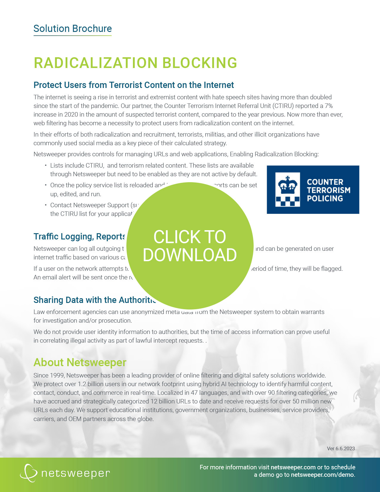 Solution Brochure: Radicalization Blocking